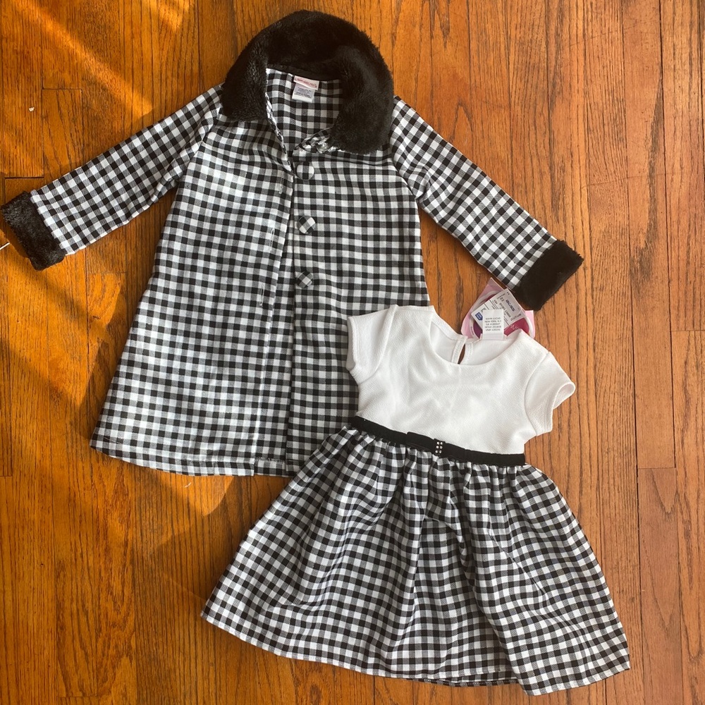 Super cute and classy dress and coat combo!